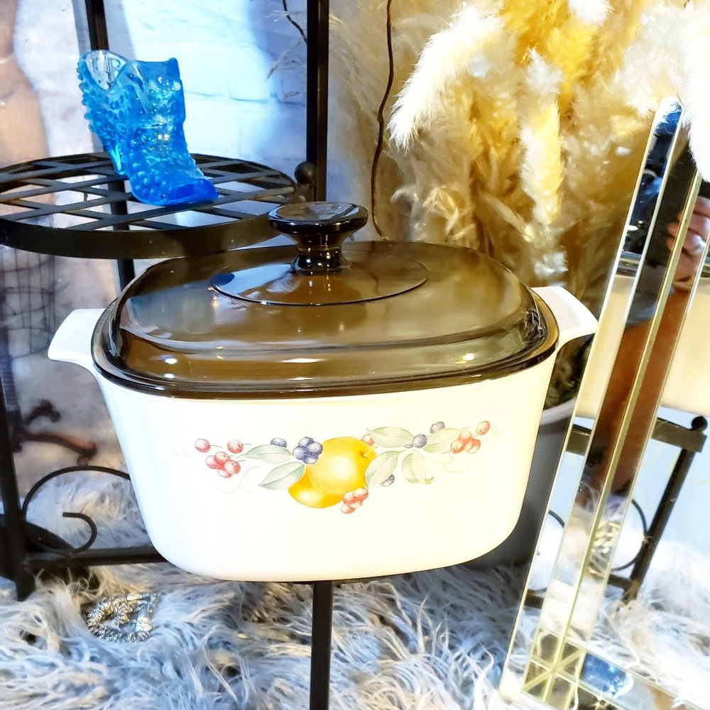 Vintage Corningware Covered Casserole Dish